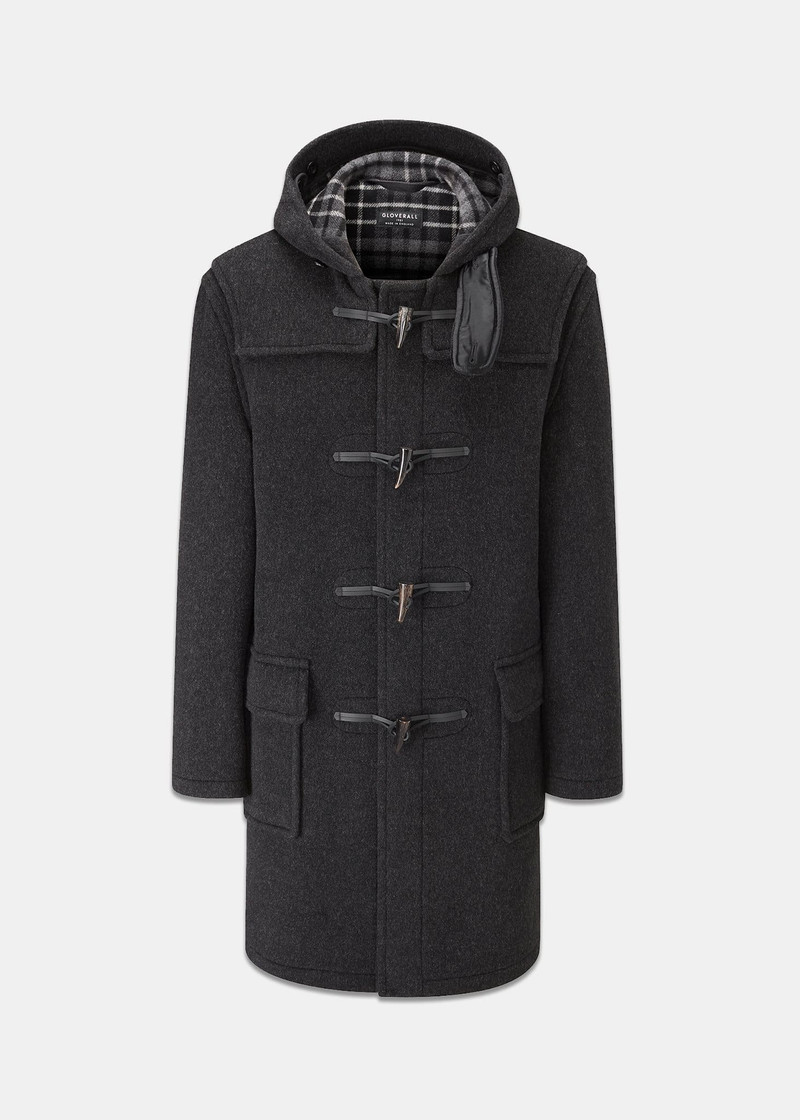 Men's Classic Duffle Coat Charcoal 1