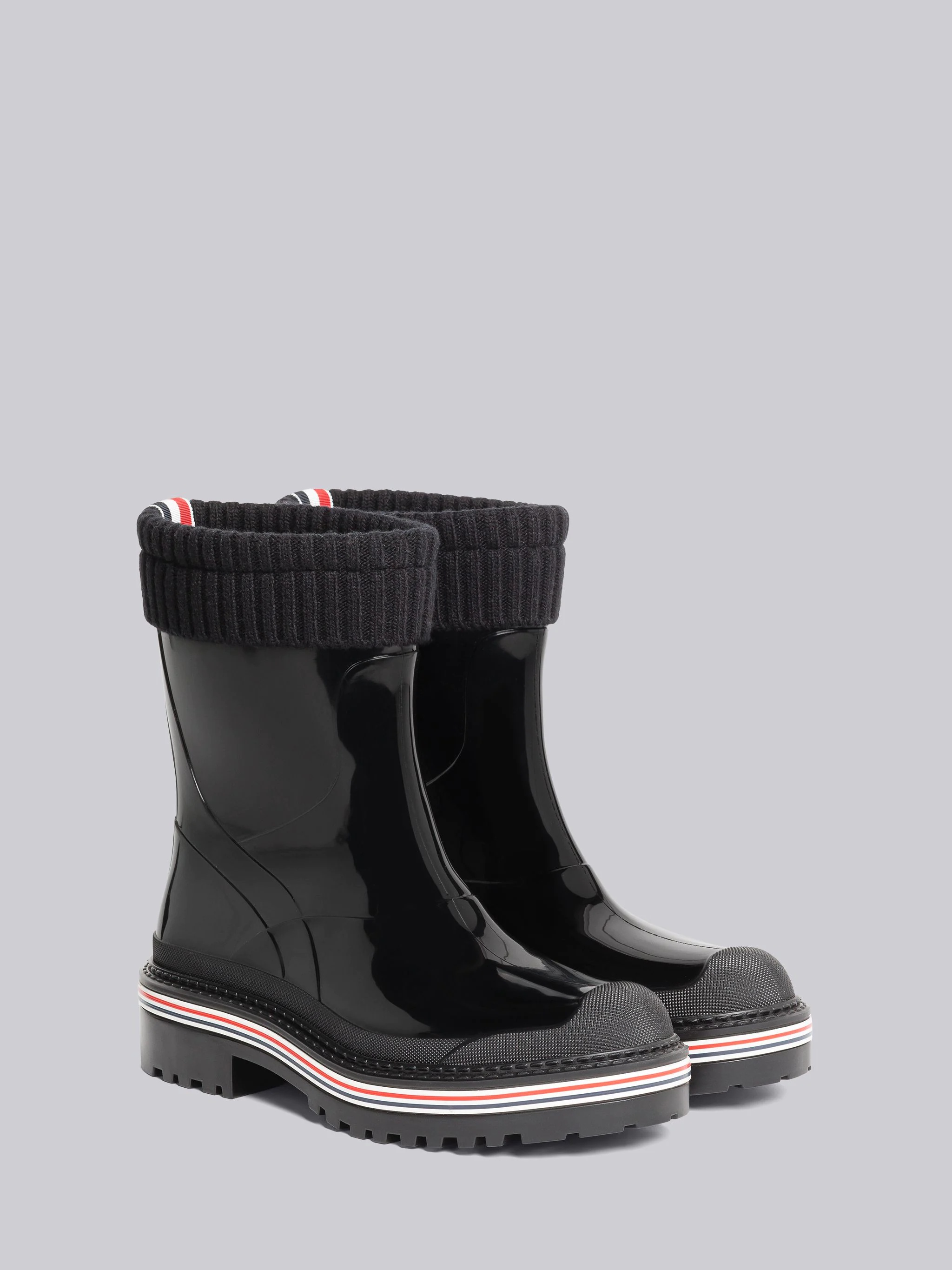 Molded Rubber Mid Calf Rain Boot - 3