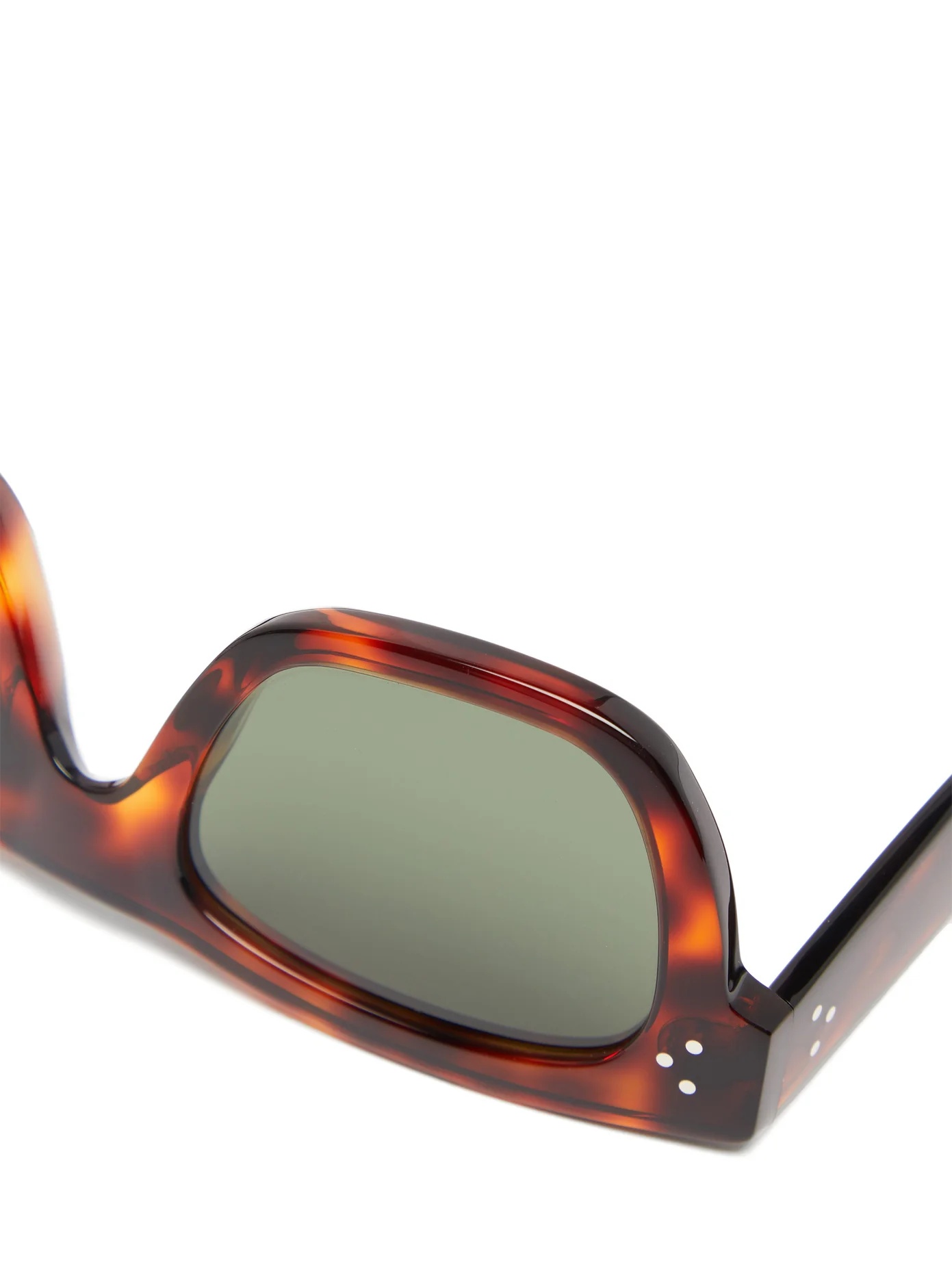 Square tortoiseshell-acetate sunglasses - 6