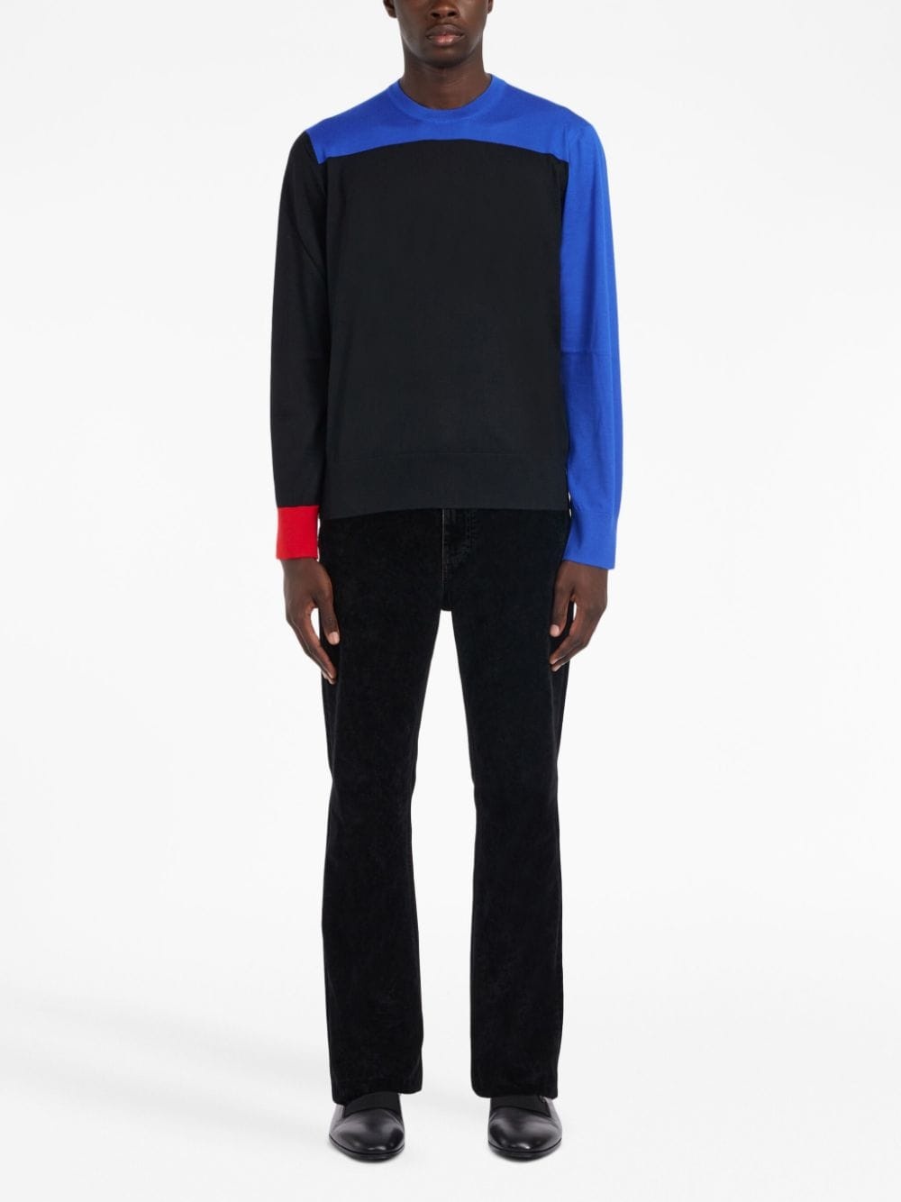 colour-block cashmere jumper - 2