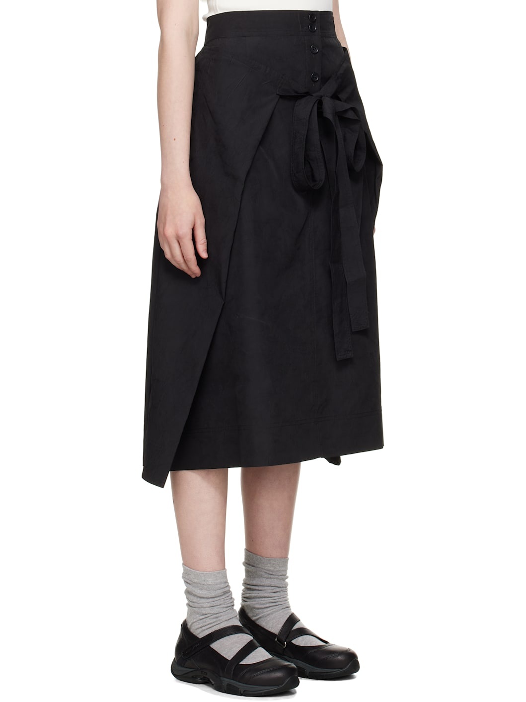 Black George Midi Skirt - 2
