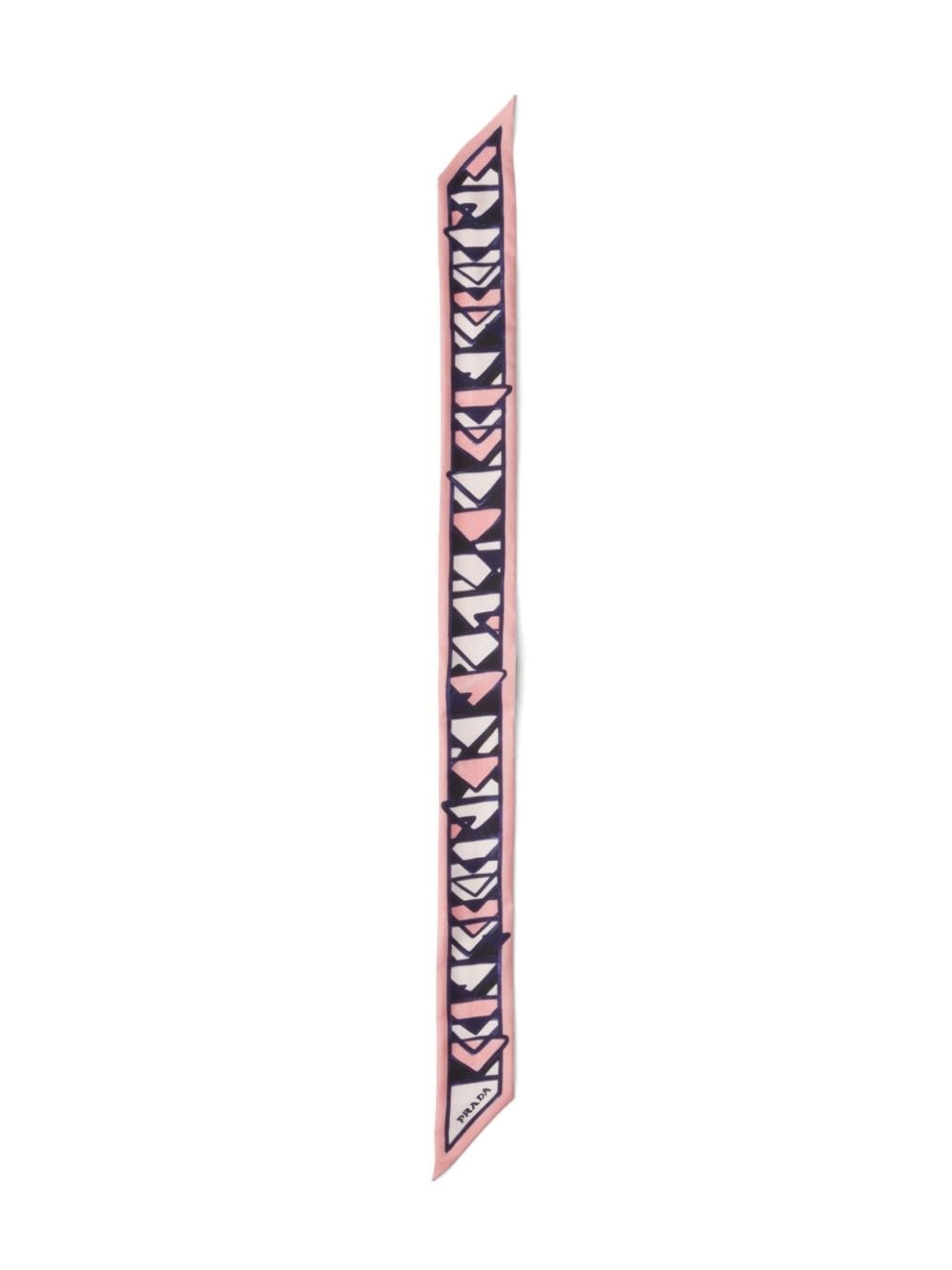 triangle-print silk scarf - 3