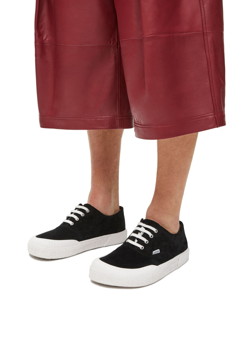 Loewe Terra Vulca lace-up sneaker in suede outlook