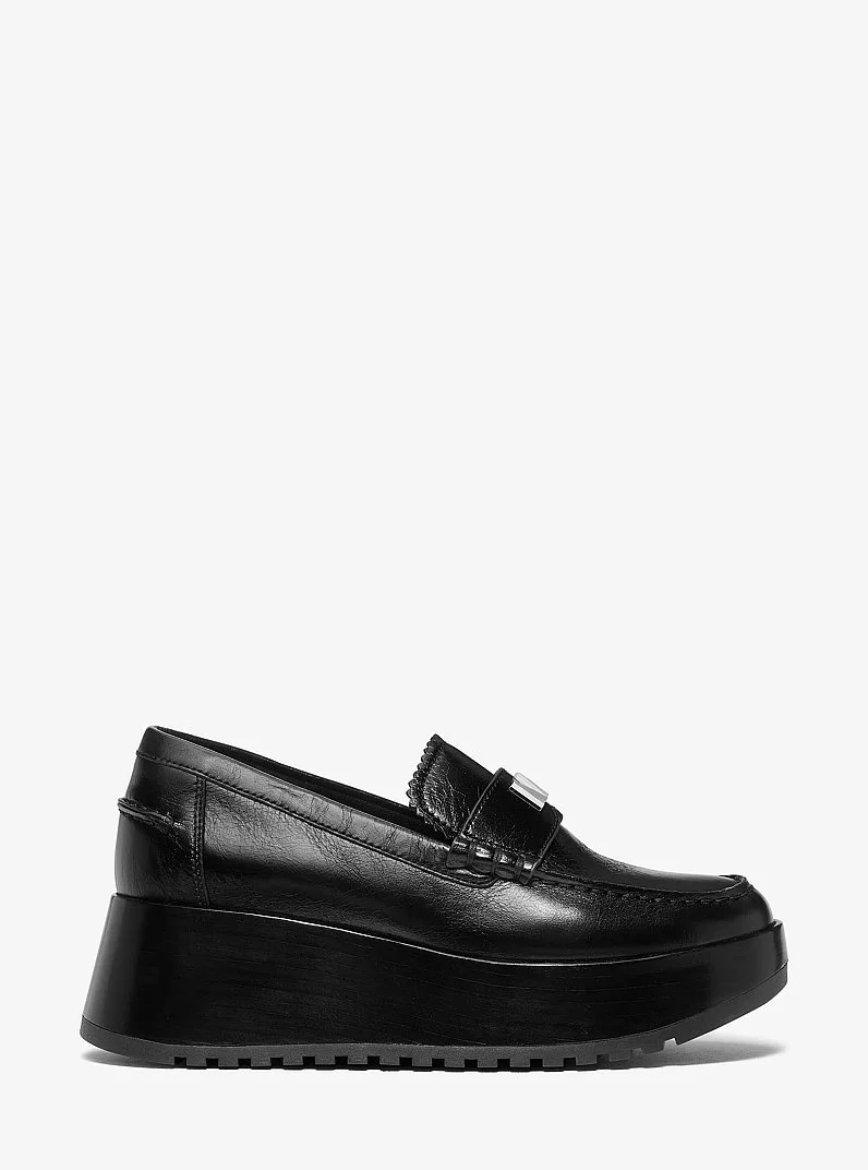 Indy Leather Platform Loafer - 1