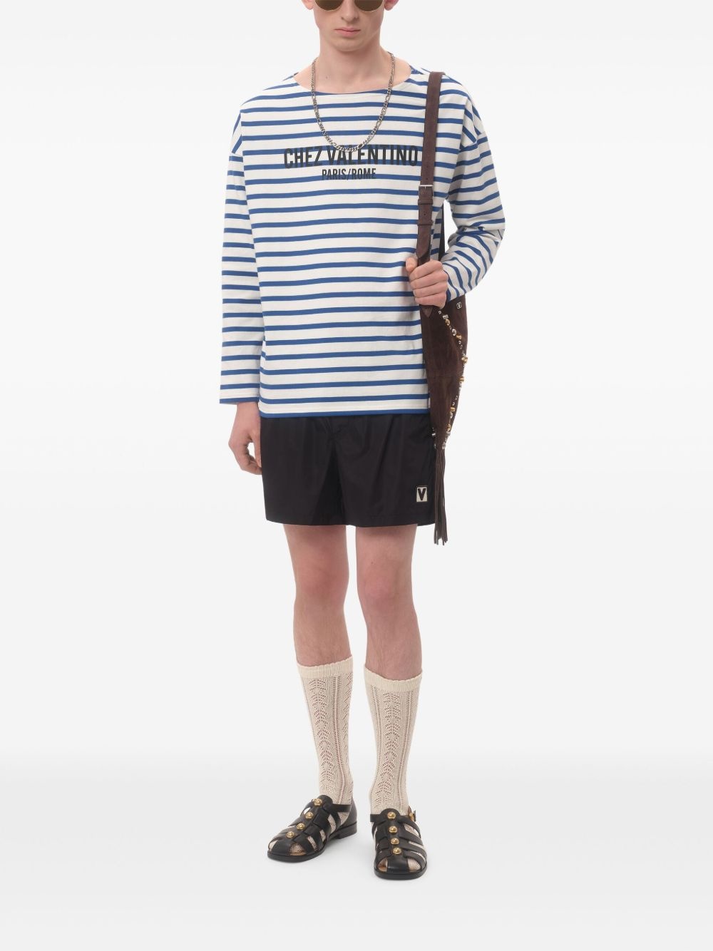 logo-embroidered swim shorts - 2