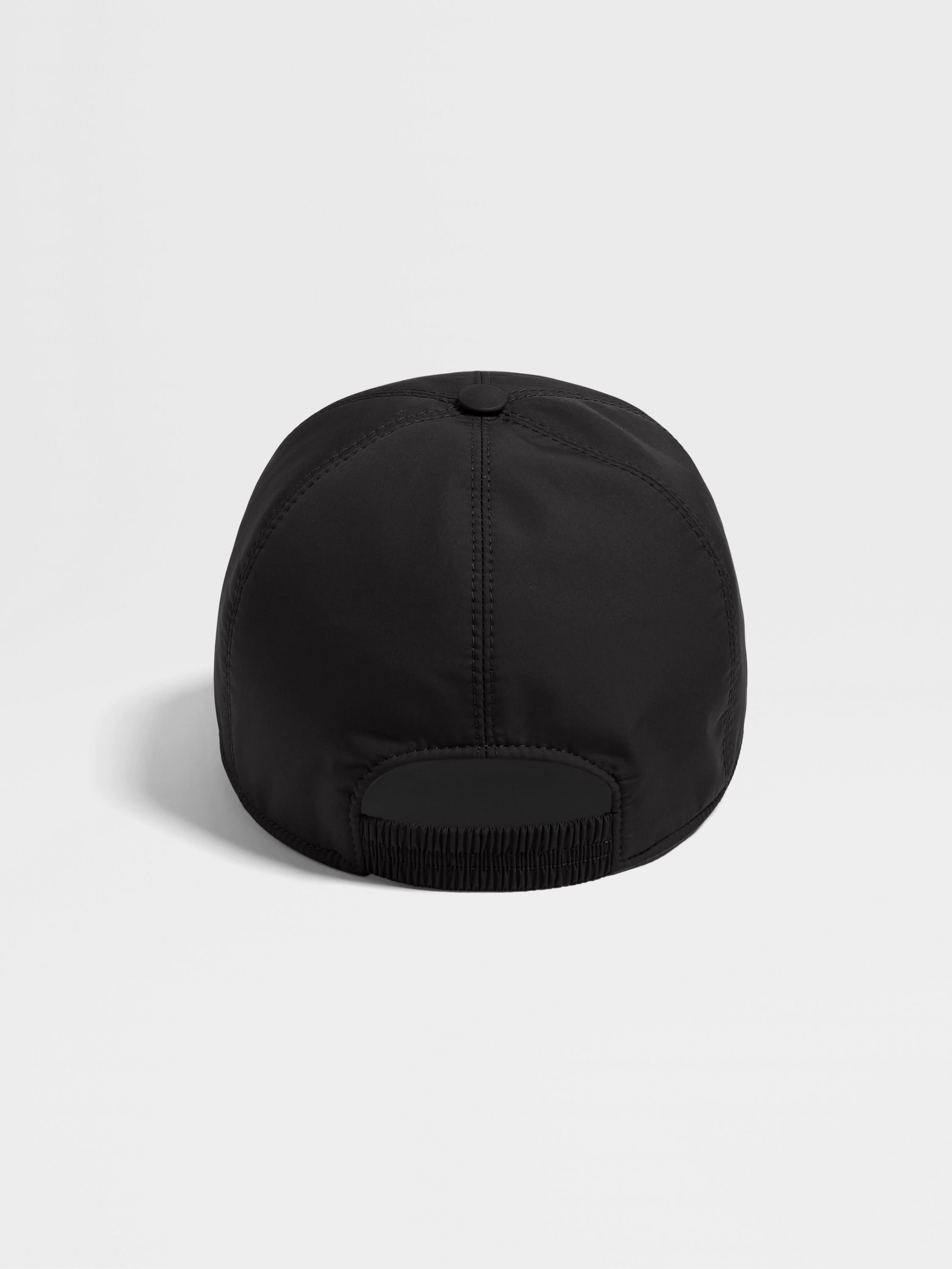 BLACK TECHNICAL FABRIC BASEBALL CAP - 3