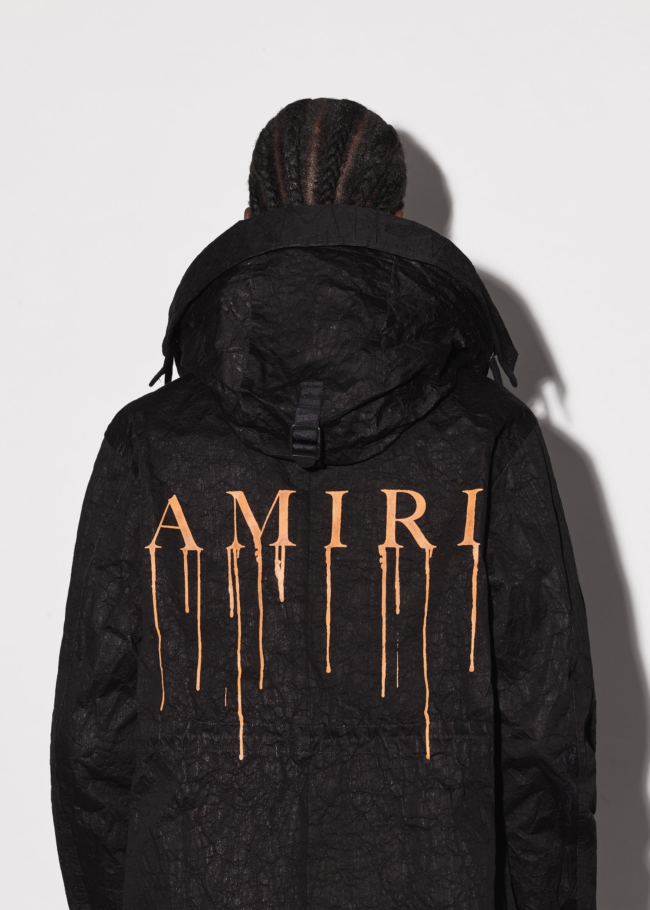 METAL CRUMPLE FISHTAIL PARKA - 8