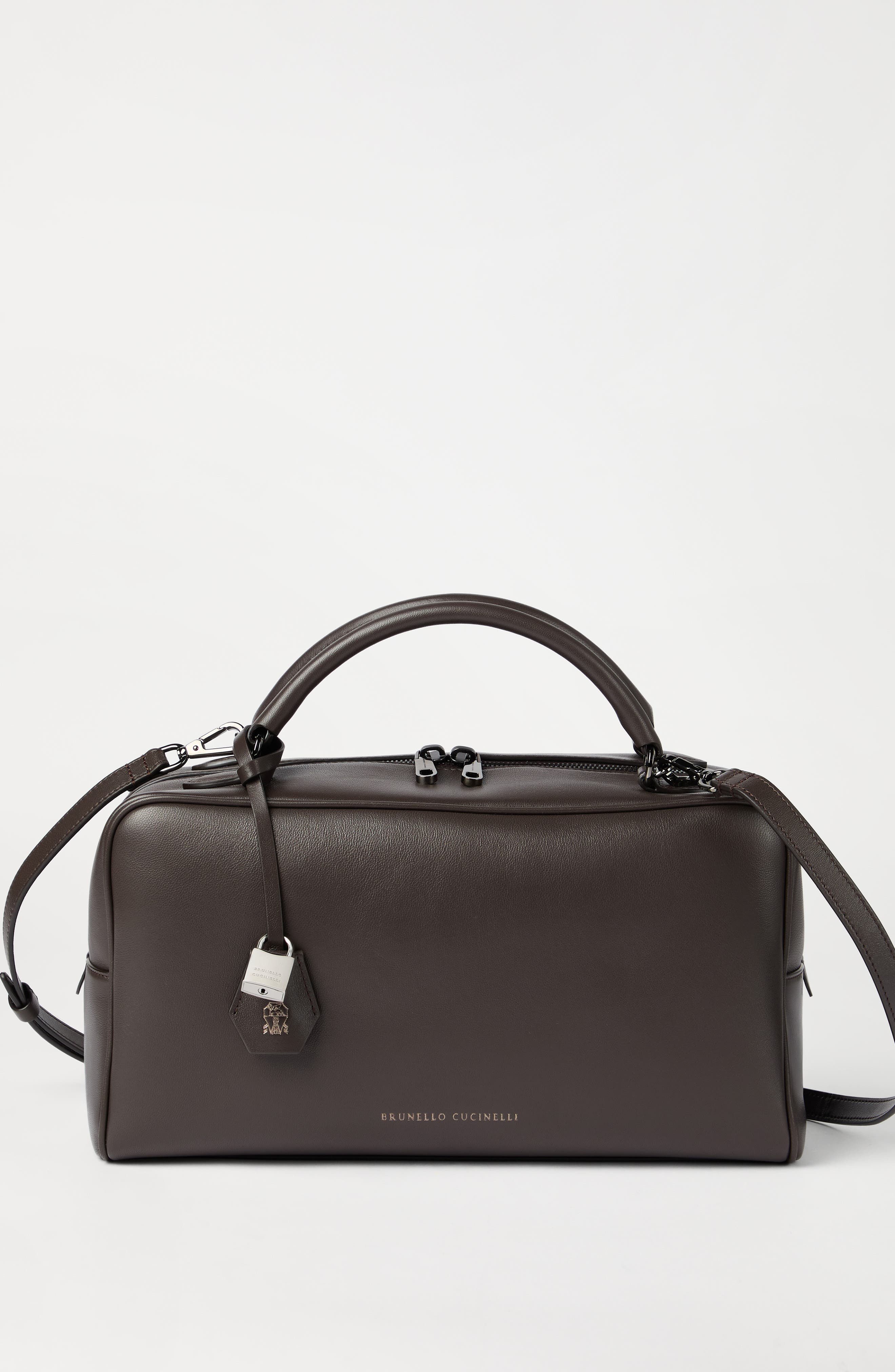 Brunello Cucinelli Nappa Boston Explorer bag in Rust Brown at Nordstrom - 2