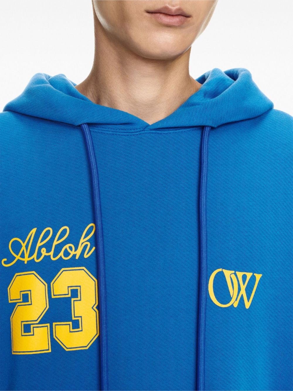Off-White logo-print cotton hoodie | farfetch | REVERSIBLE