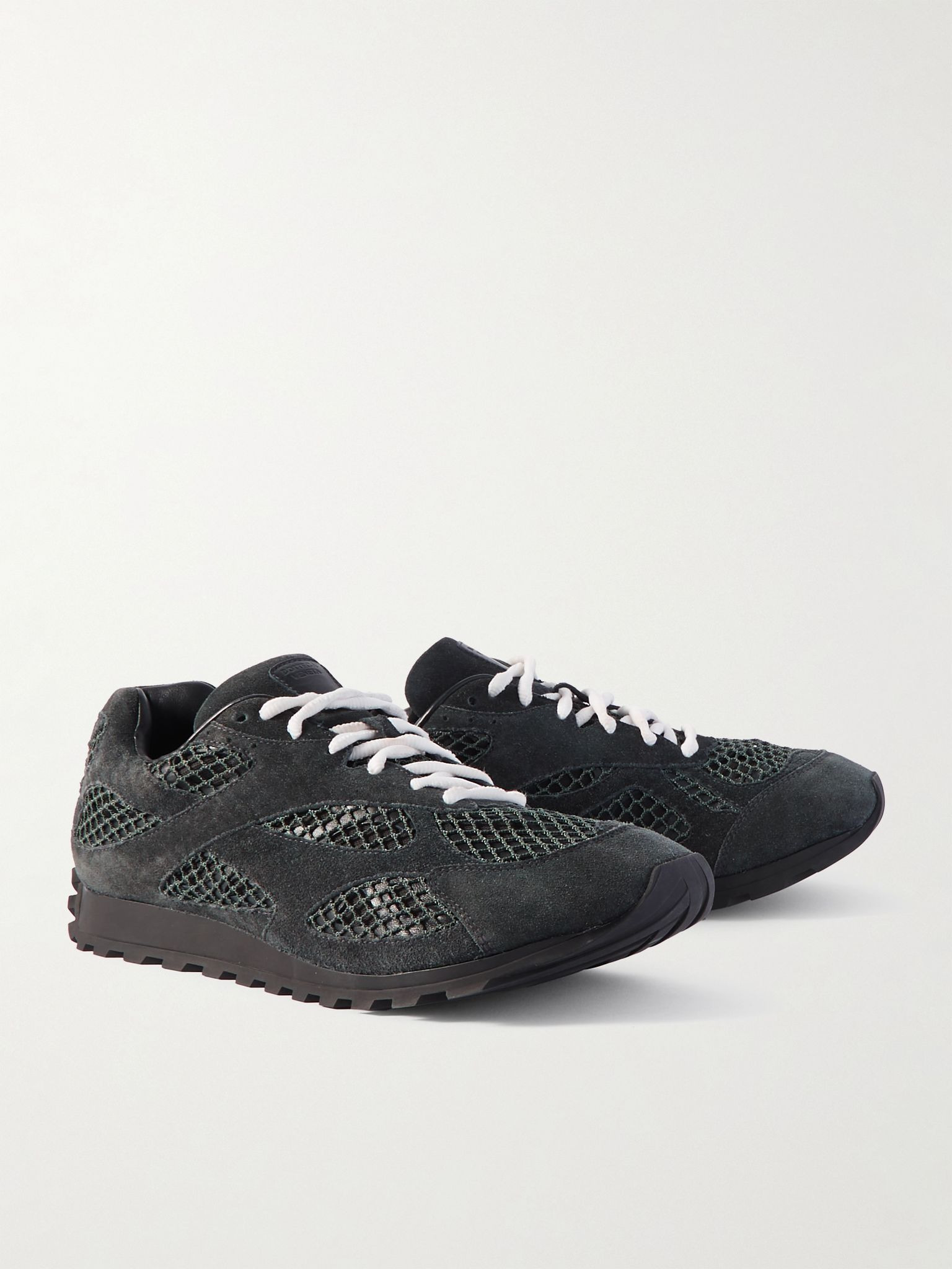 Orbit Suede, Mesh and Leather Sneakers Dark gray - 4
