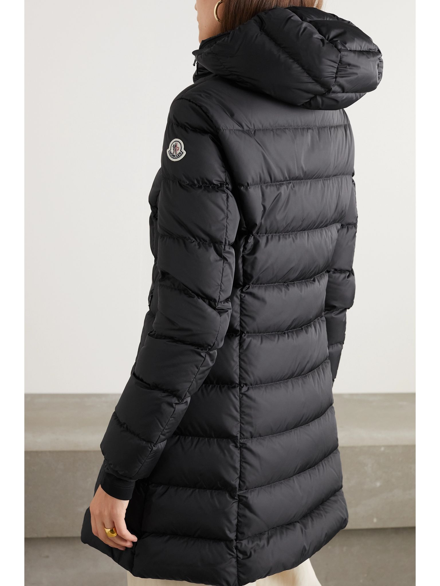 Gie hooded quilted shell down jacket Black - 4