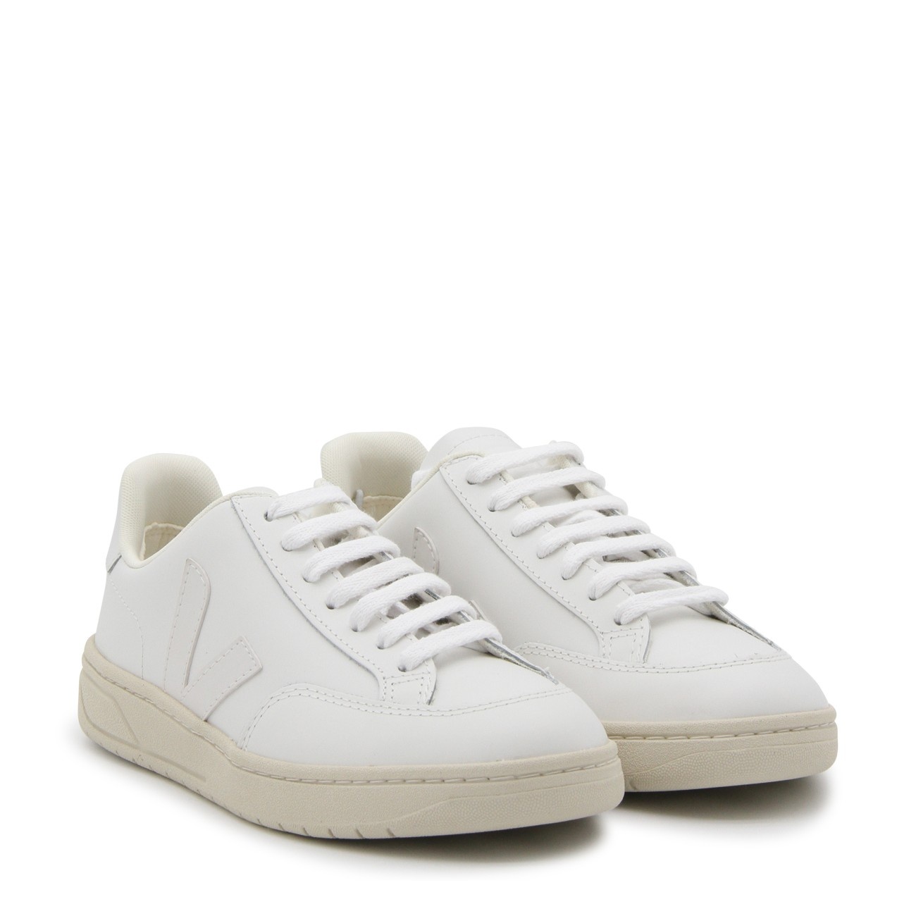 white leather v-123 sneakers - 2