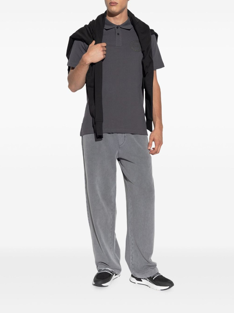 VERSACE JEANS COUTURE logo cotton polo shirt outlook