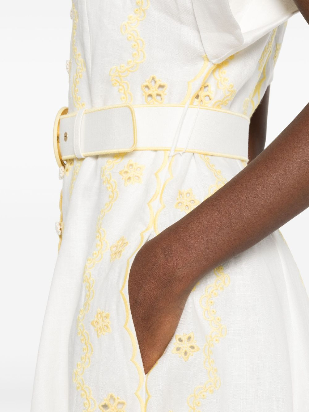 Lucky embroidered midi dress - 5
