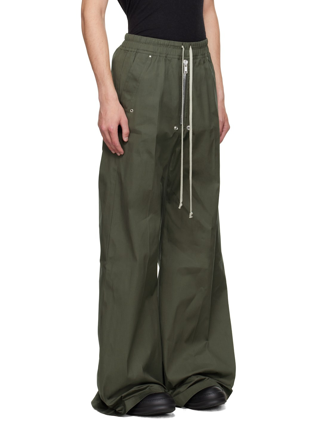 Khaki Concordians Wide Bela Trousers - 2
