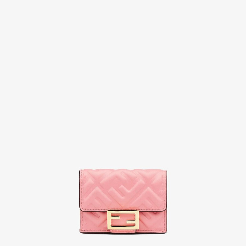 Pink nappa leather wallet - 1