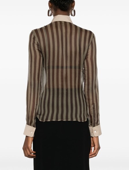 Striped voile shirt - 5