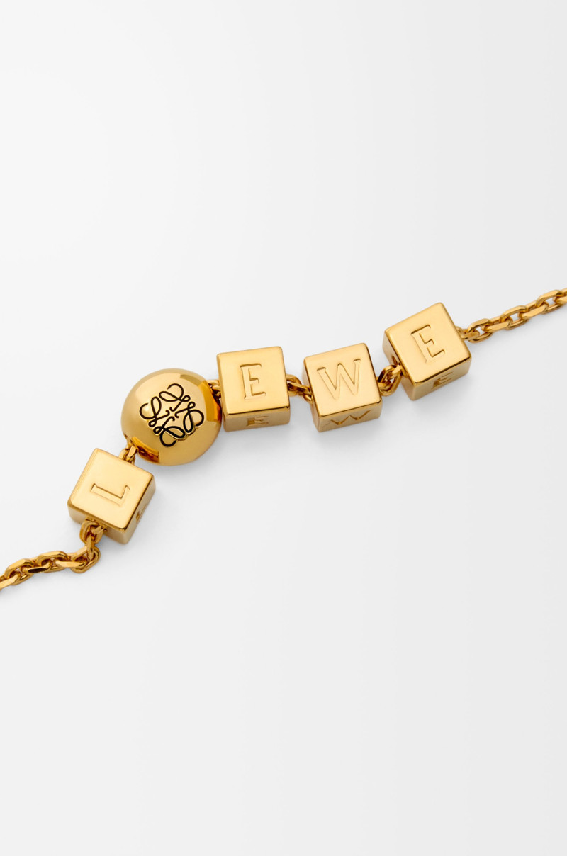 Loewe Pebble Cube necklace in sterling silver outlook