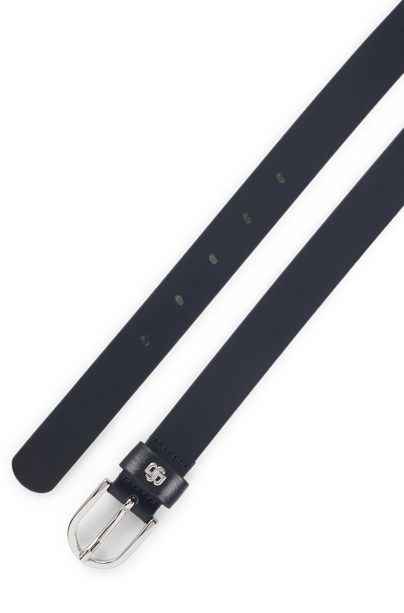 ITALIAN-LEATHER BELT WITH DOUBLE B MONOGRAM 4