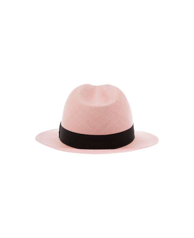 SAINT LAURENT fedora hat in straw outlook