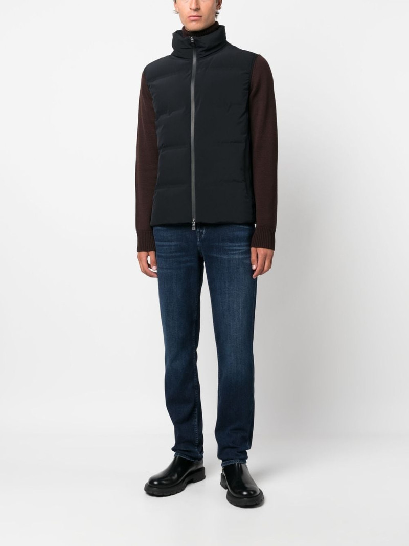 Herno zip-up puffer gilet outlook