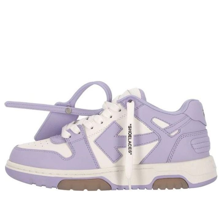 (WMNS) Off-White Out Of Office Calf Leather Sneaker 'Purple White' OWIA259F22LEA0010136 - 1