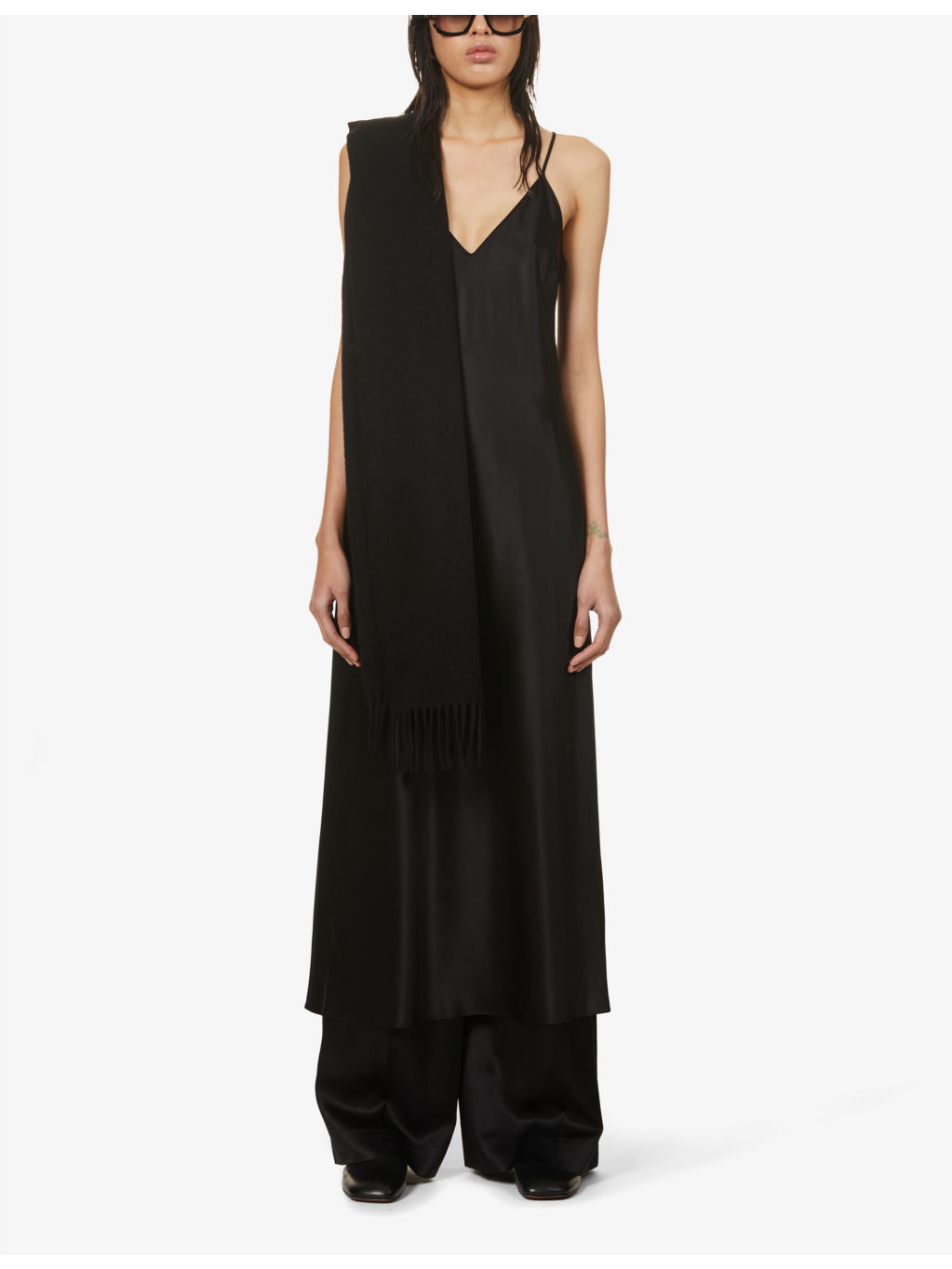 Clea silk strappy midi dress - 2