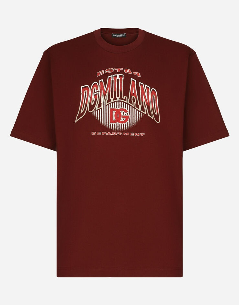 Cotton interlock T-shirt with DG logo print 1