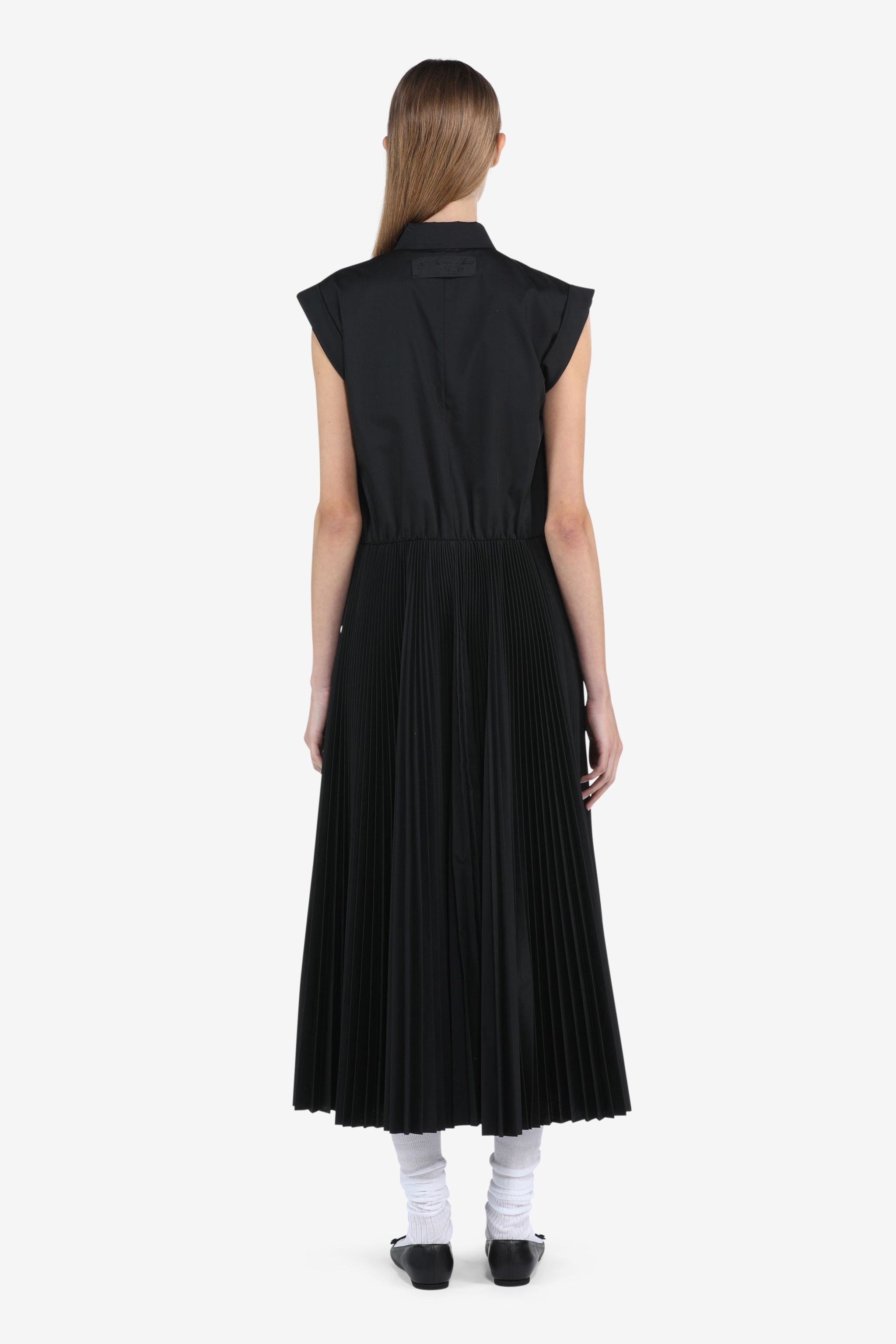 PLEATED SHIRT DRESS - 2