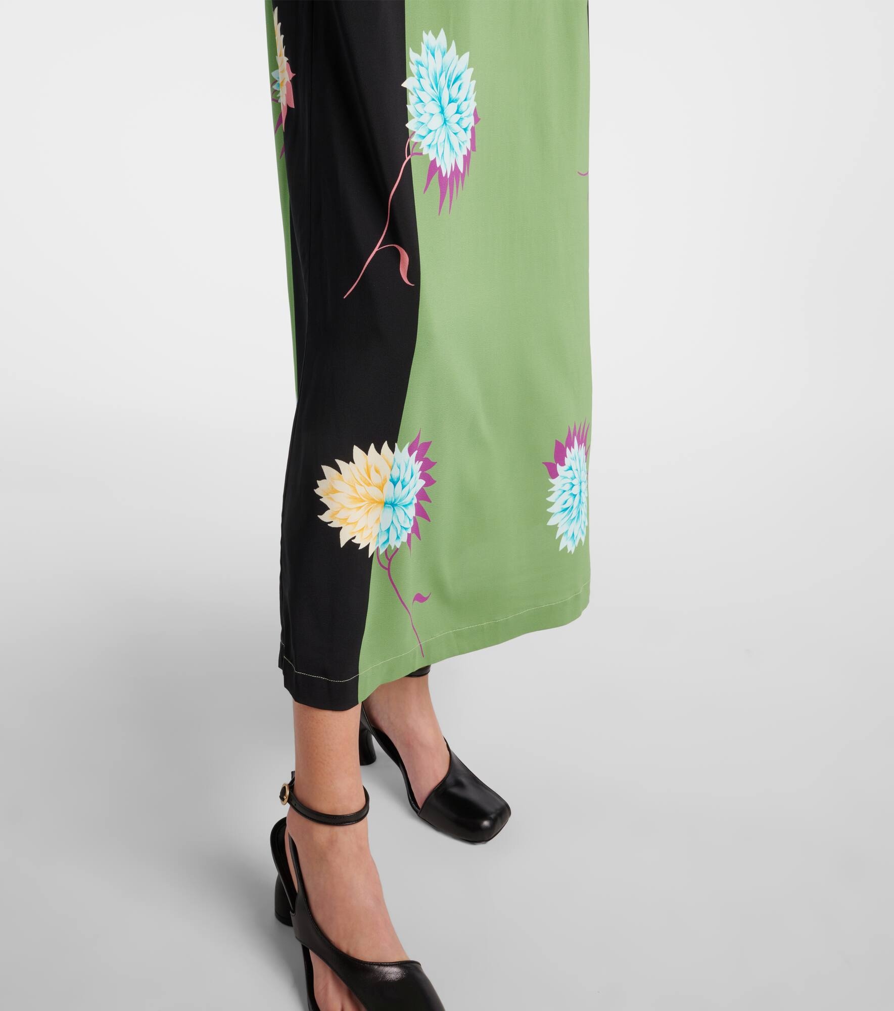 Swing printed jersey maxi dress - 6