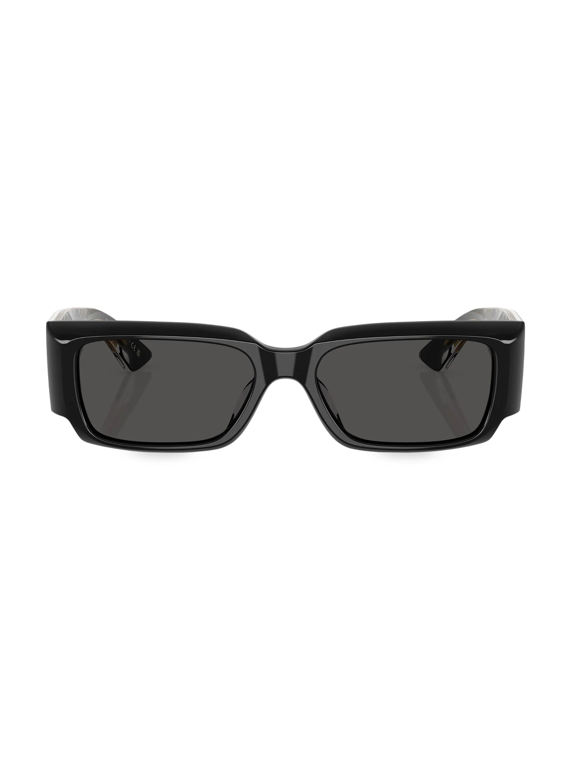 Women's x Khaite 54MM Rectangular Sunglasses - Black - 1