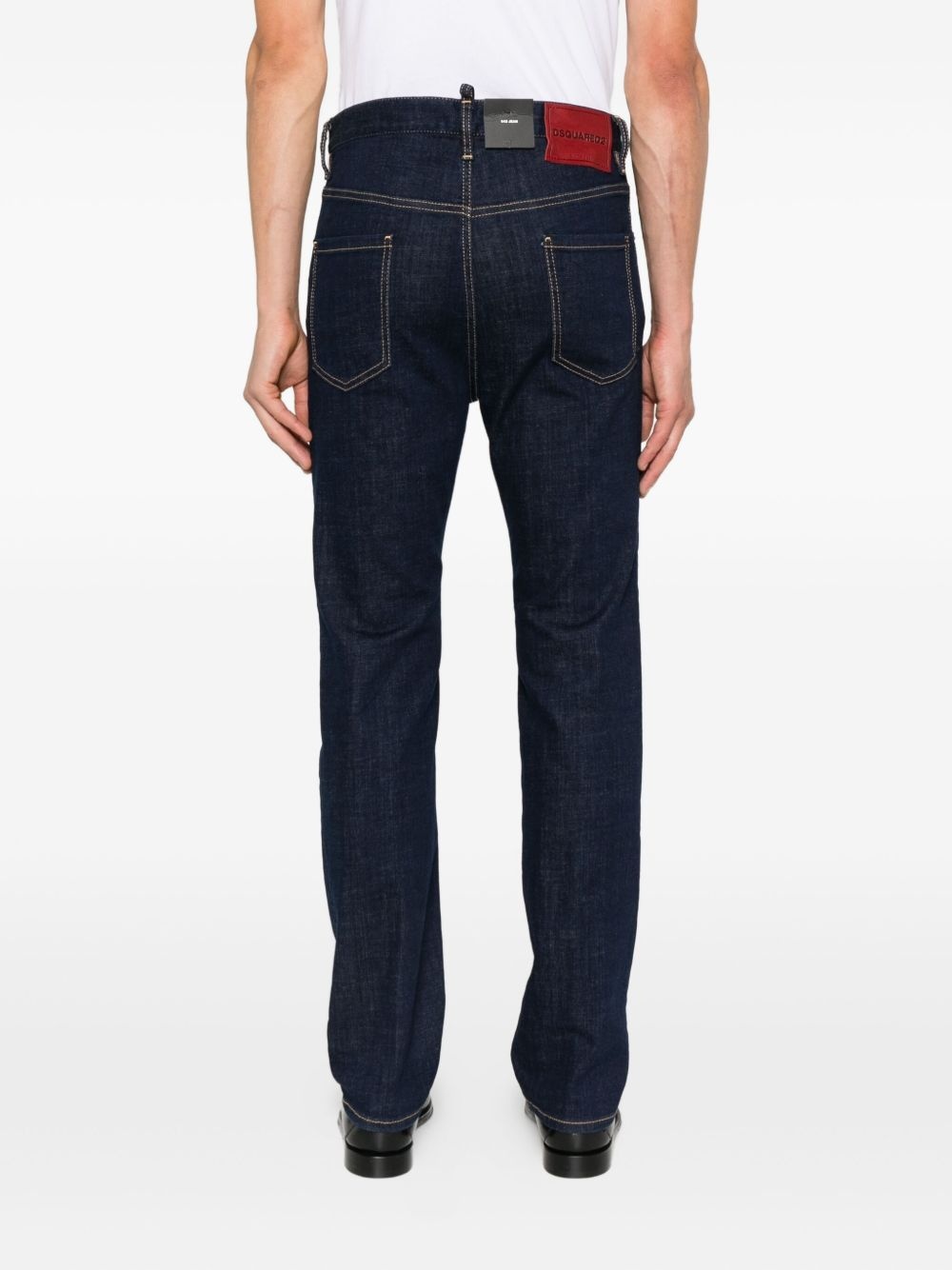 logo-patch jeans - 4