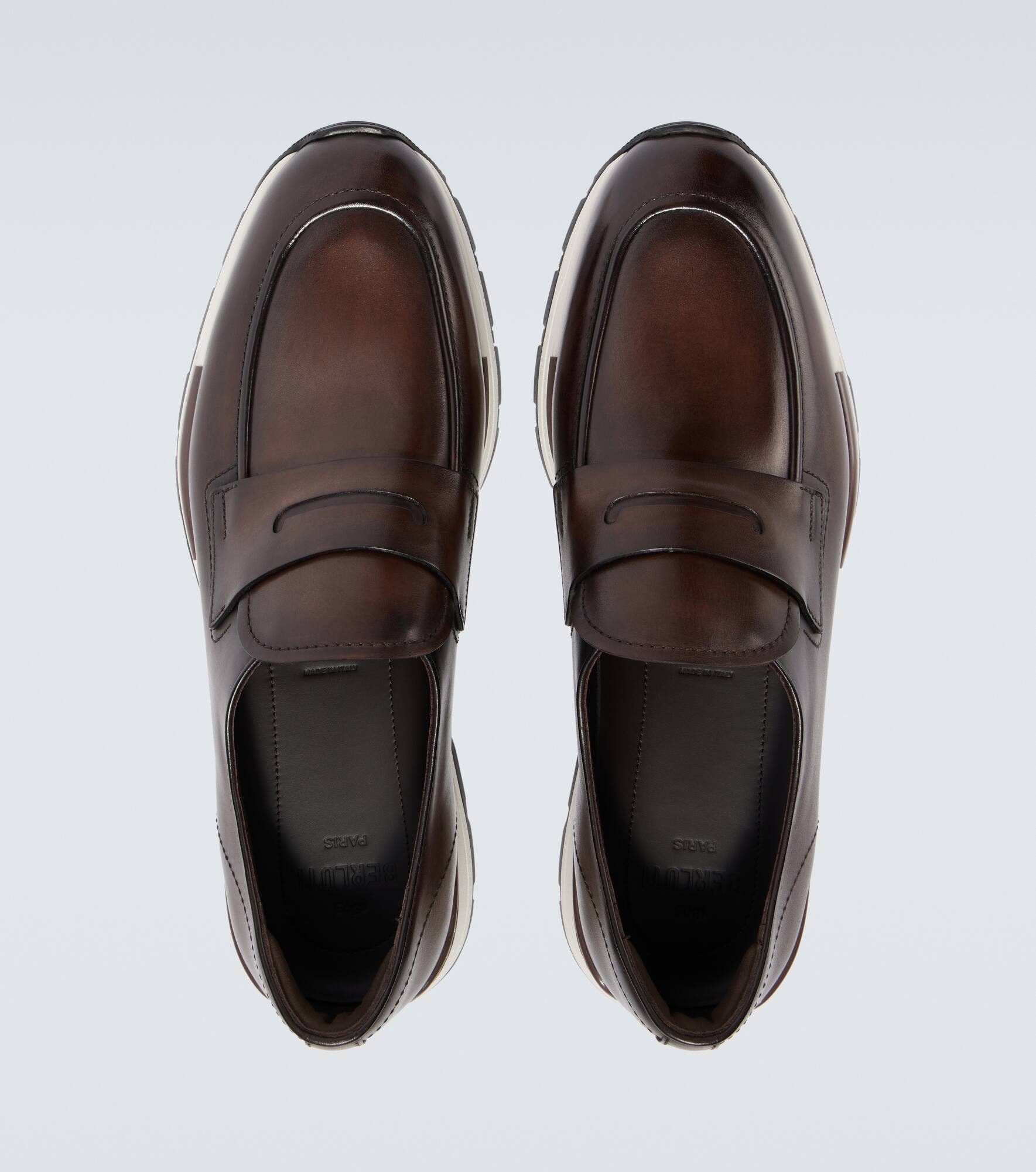 Fast Track leather penny loafers - 4