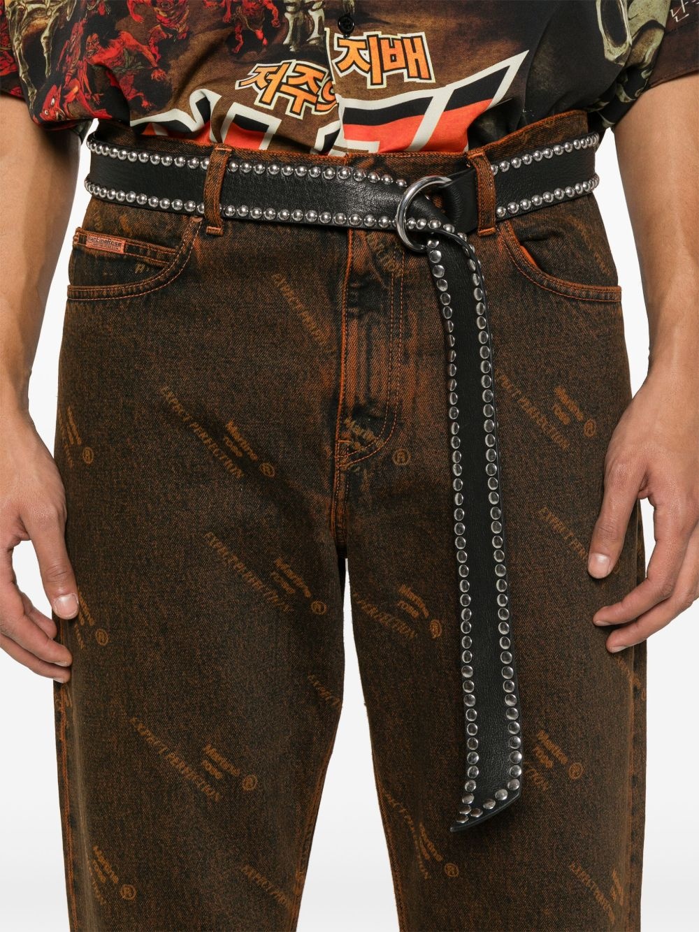 logo-print jeans - 5
