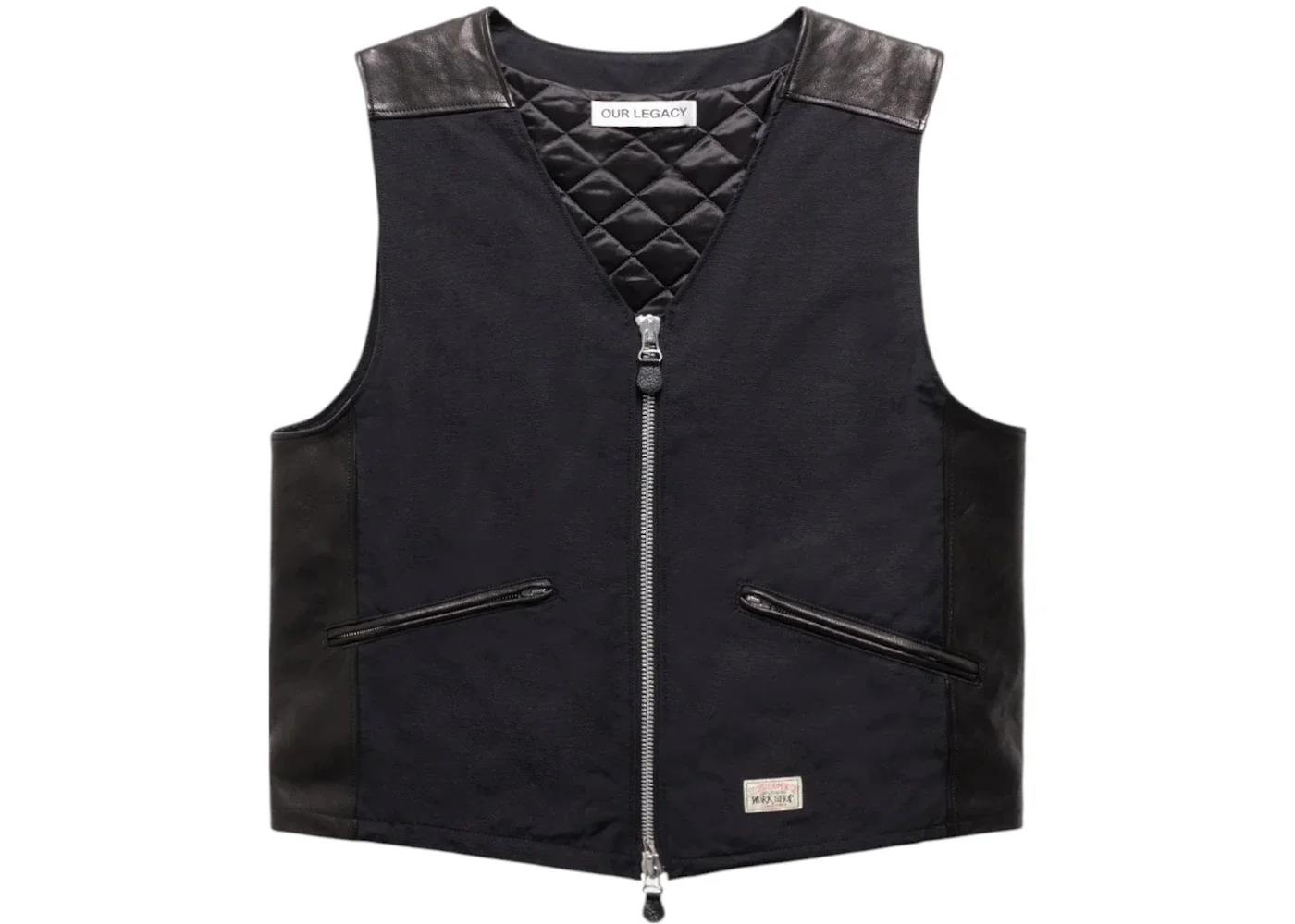 Stussy x Our Legacy Work Shop Vest Black Nylon Cordura - 1