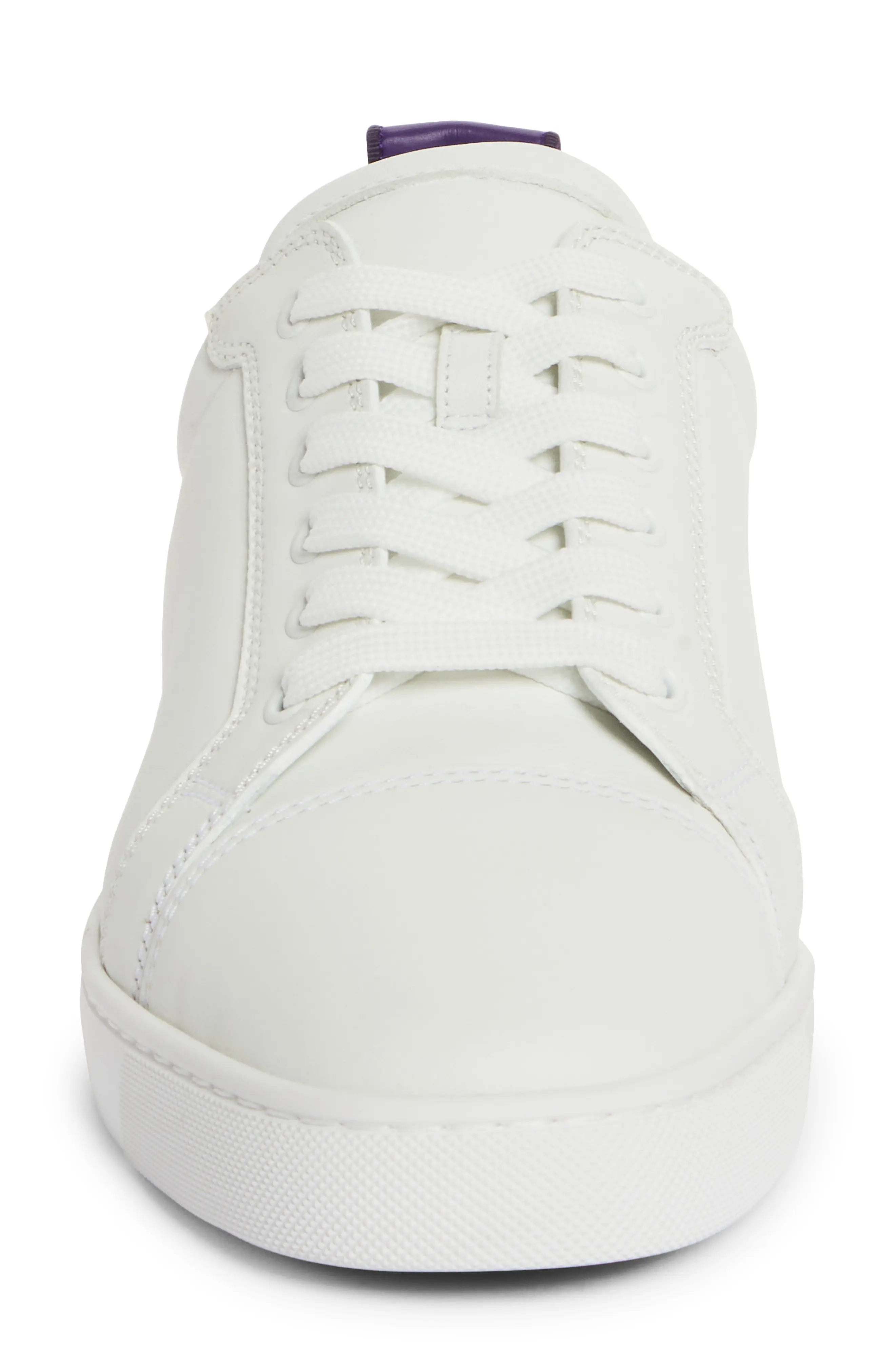 スニーカー Louboutin Louboutin Sneakers Men Leather White/Jacaranda Christian Louboutin Fun Louis Sneaker in White/Jacaranda