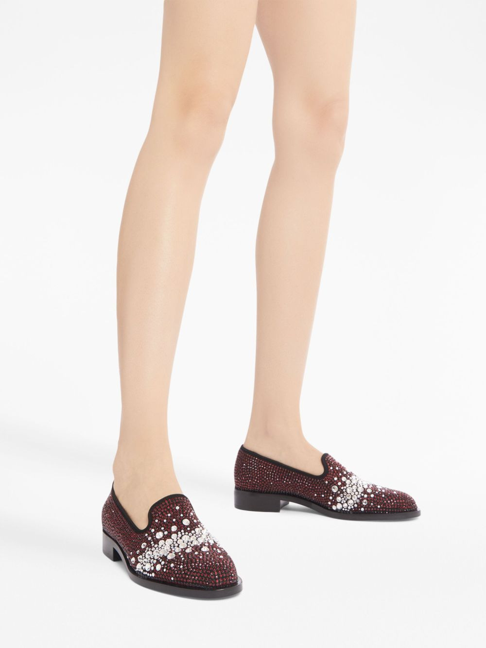 Matildha crystal-embellished loafers - 5