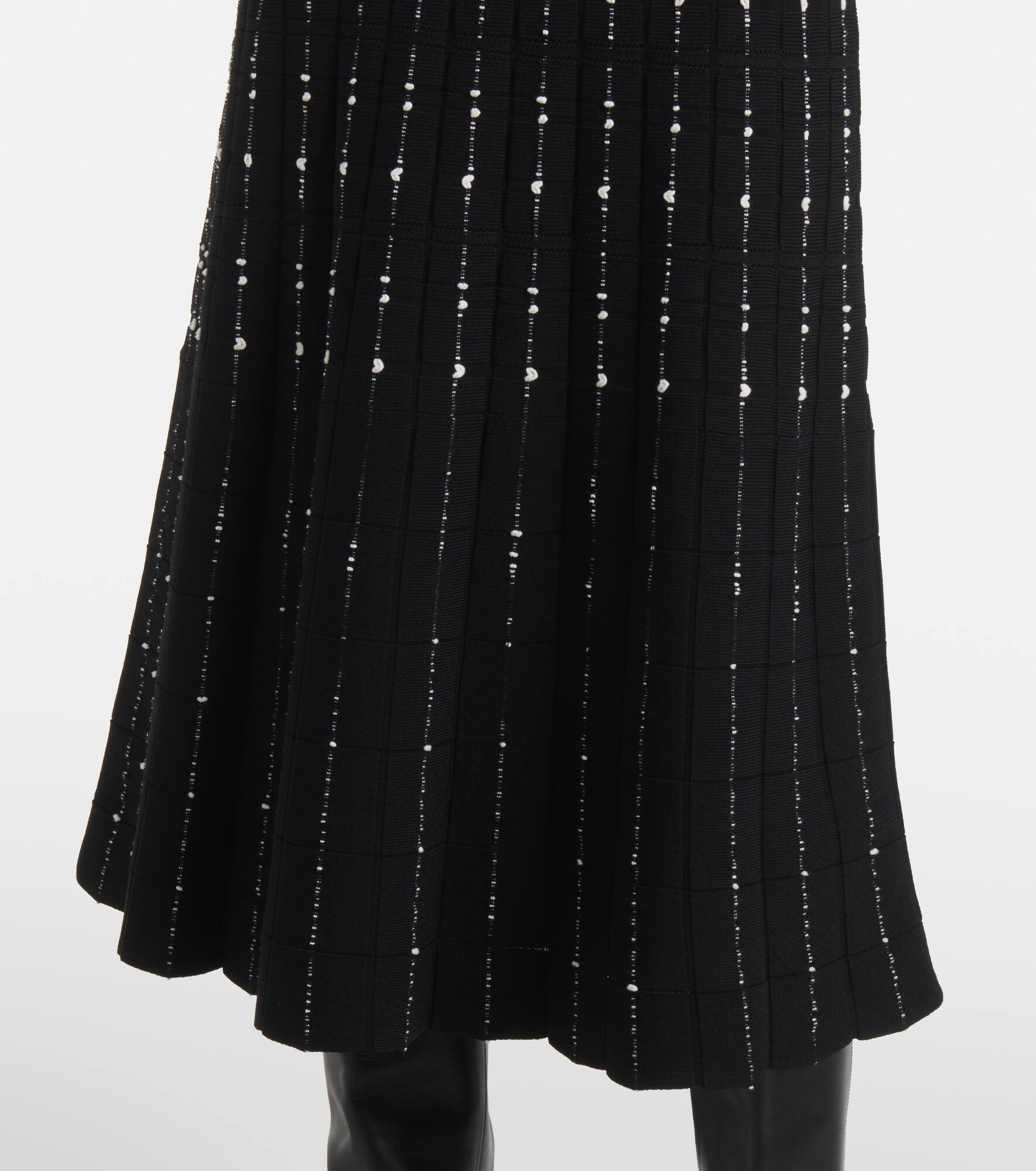 Ribbed-knit cotton-blend midi dress - 5