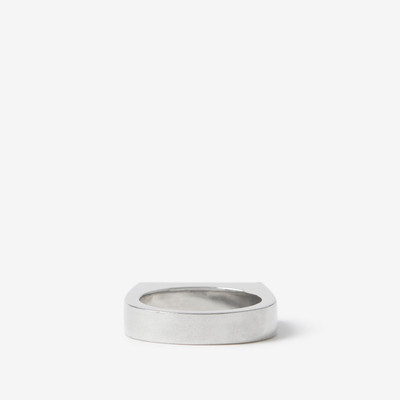 Burberry Engraved Palladium-plated Signet Ring outlook