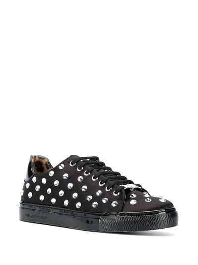 PHILIPP PLEIN crystal embellished lace-up sneakers  outlook