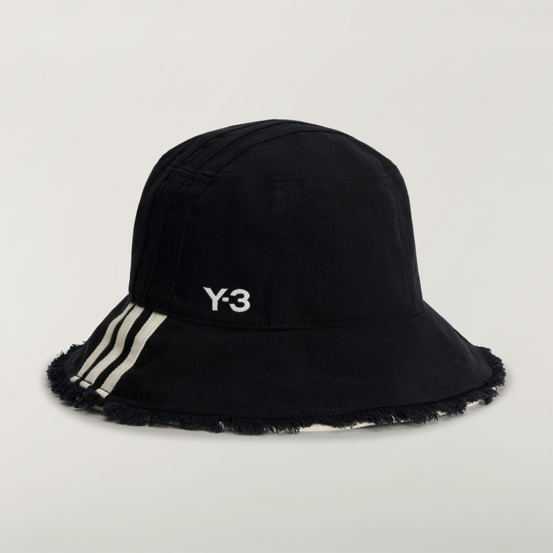 Y-3 STRIPES BUCKET HAT 1