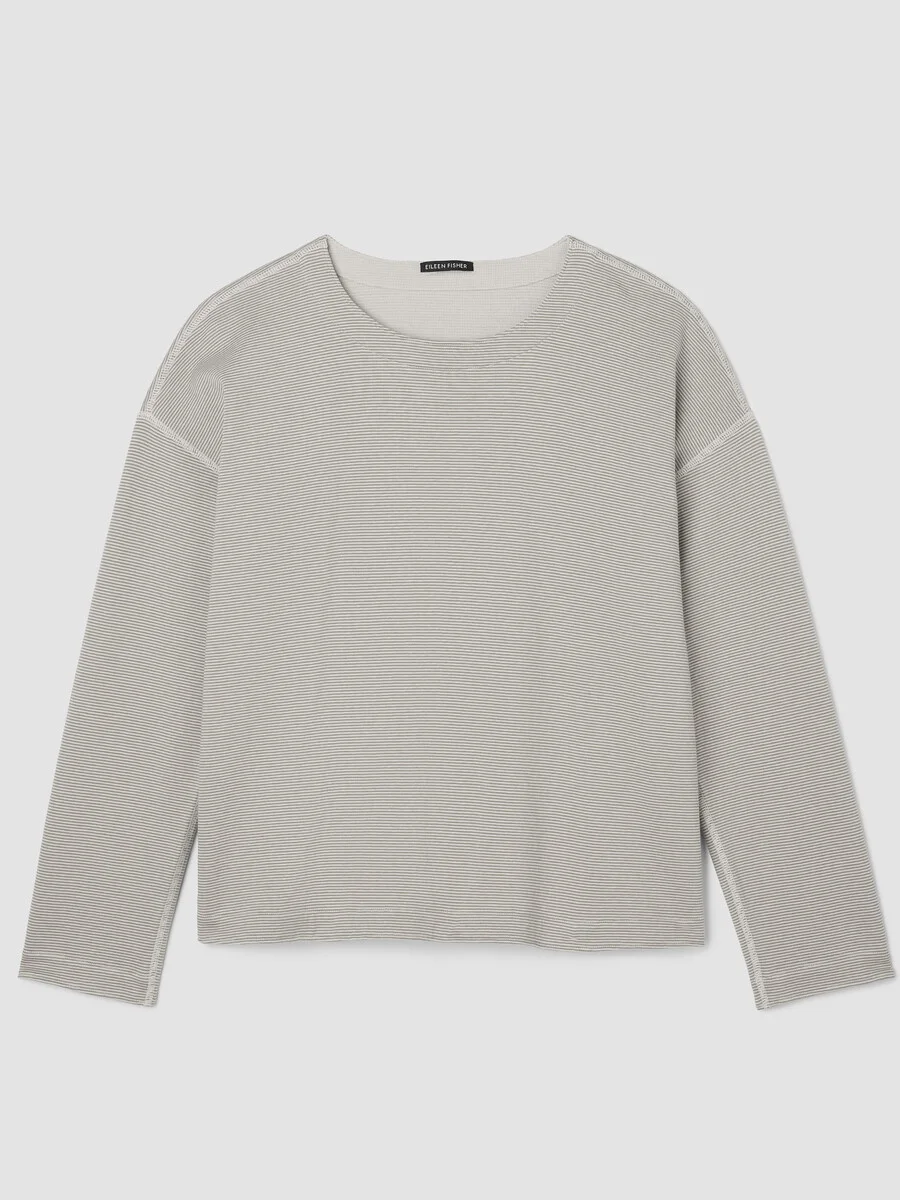 Doubleknit Organic Cotton Stripe Reversible Top - 1