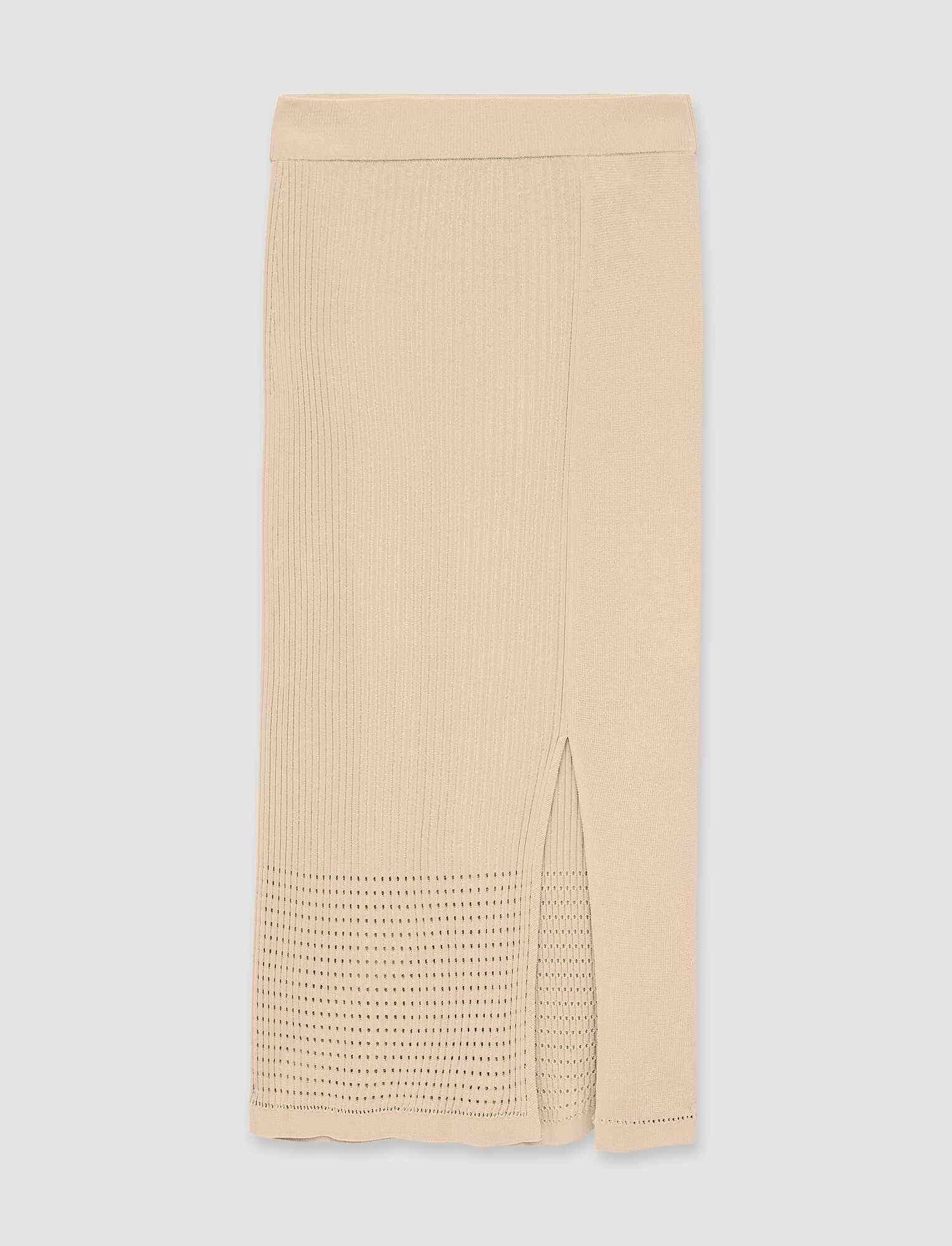 Cotton Rayon Rib Skirt - 1