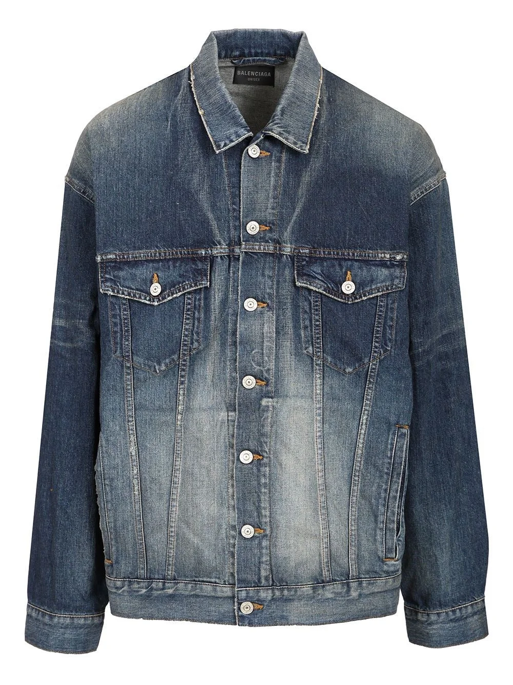 Balenciaga Men Oversized Denim Jacket - 1