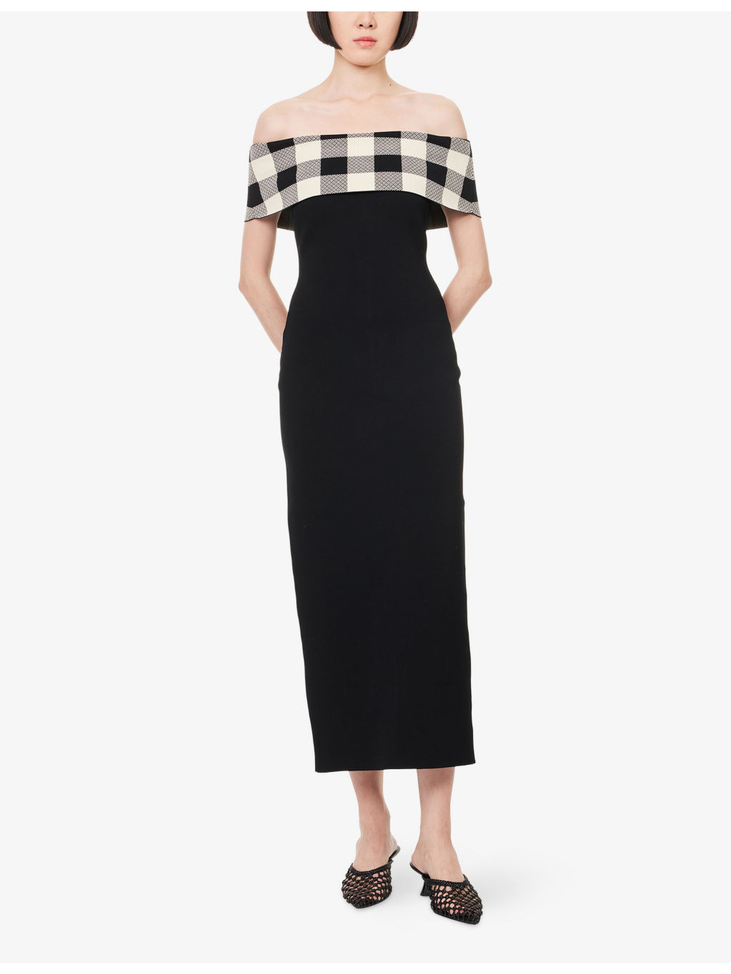 Pippa Off-Shoulder Knit Midi Dress - 3