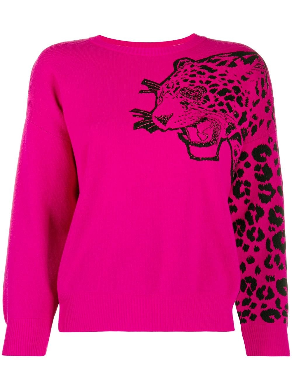 leopard embroidery jumper - 1