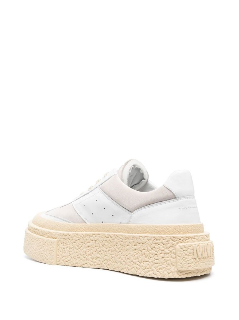 leather platform sneakers - 3