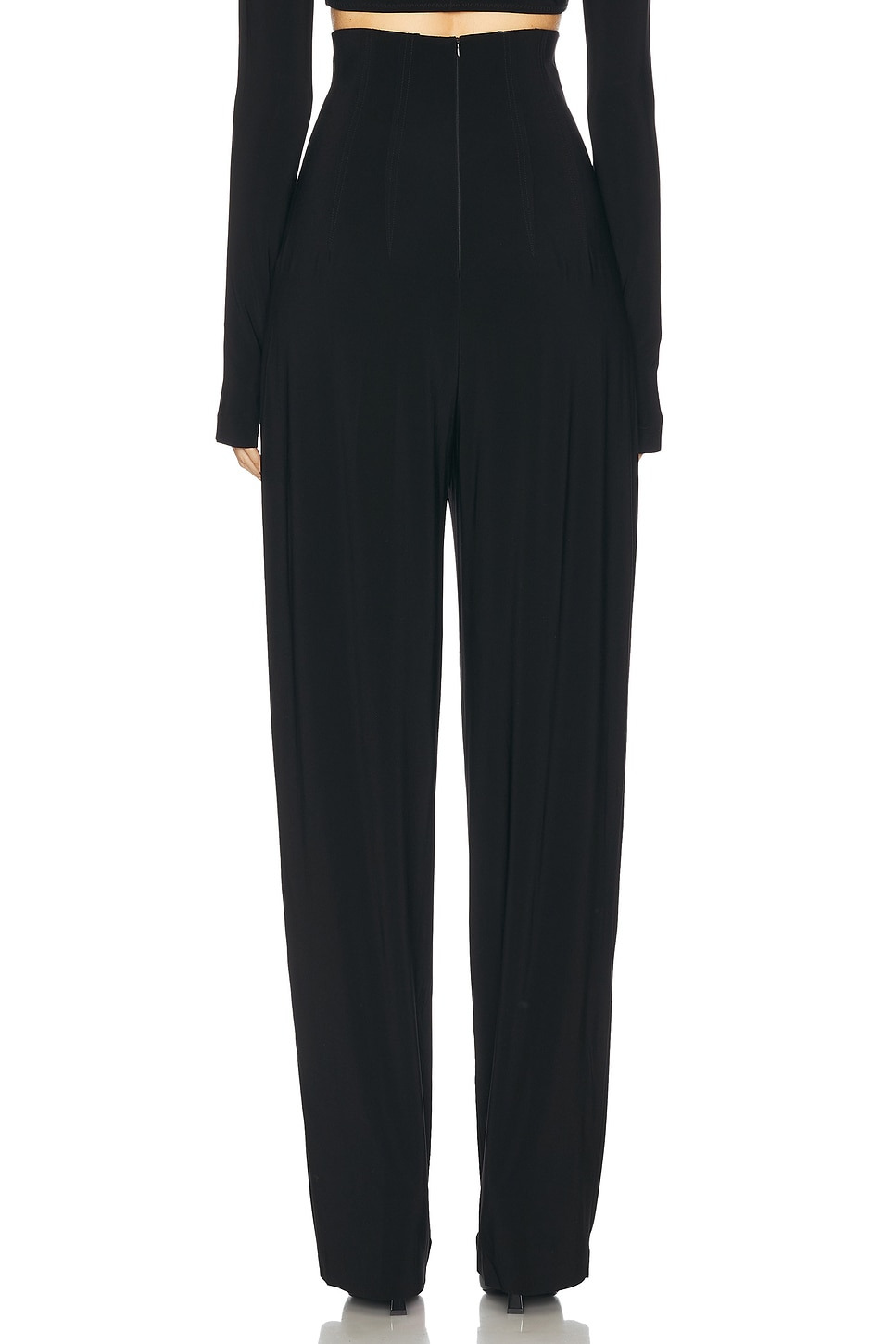 High Waisted Tailored Pleat Pant - 4