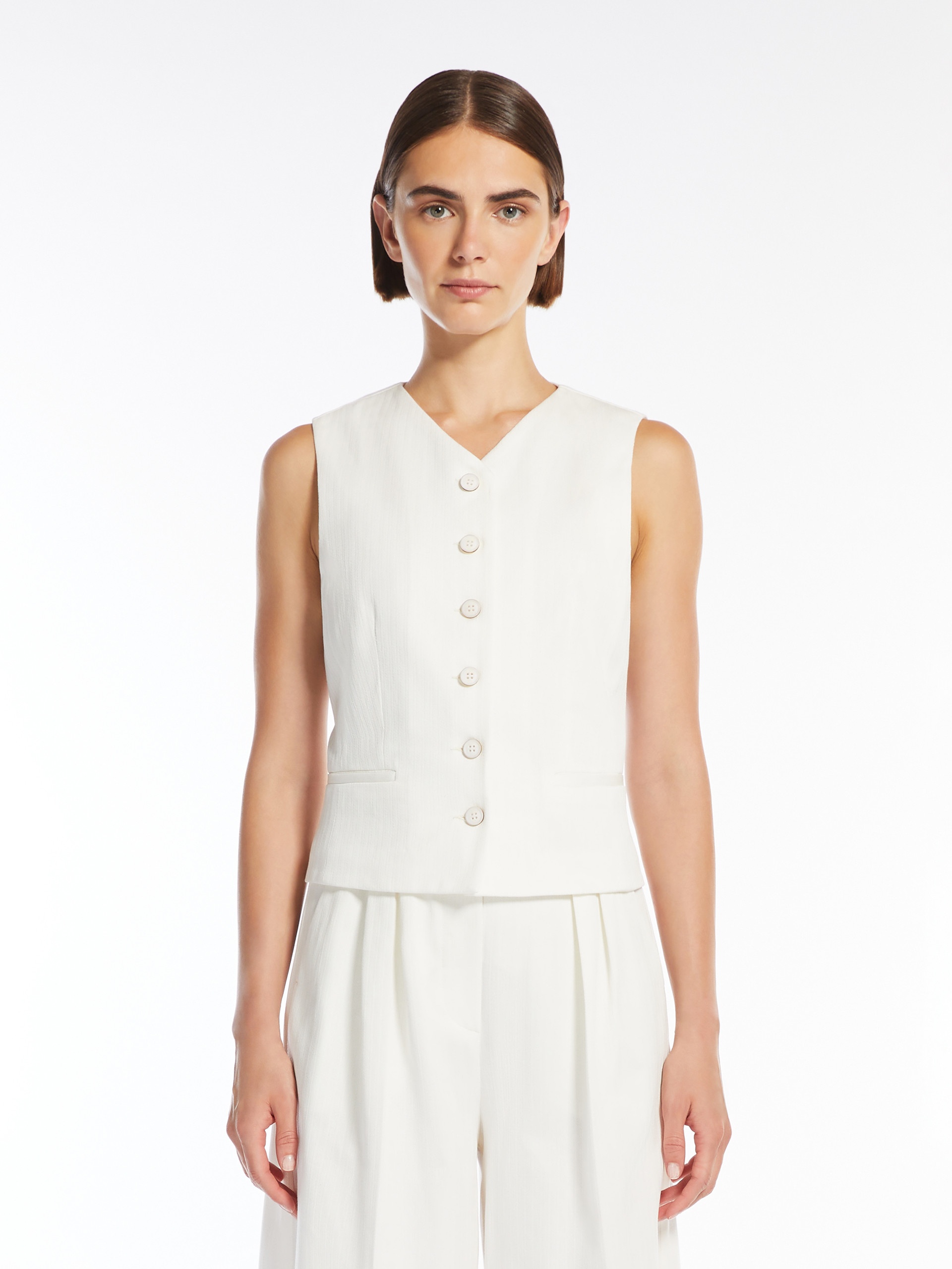 MIRELLA Jacquard jersey waistcoat - 3
