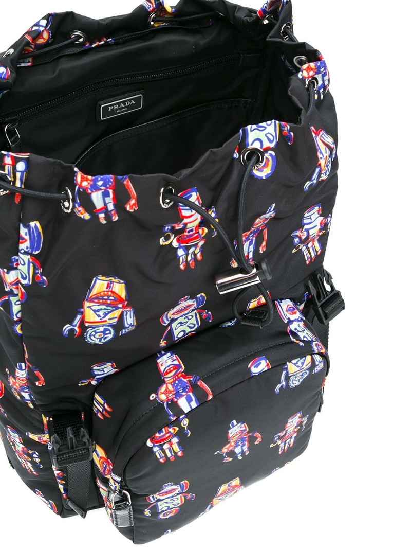 robot-print backpack 4
